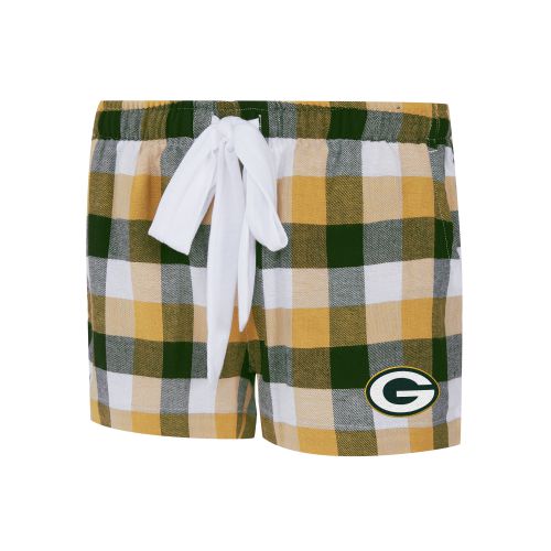 Packers Women's Breakout Flannel Sleep Shorts