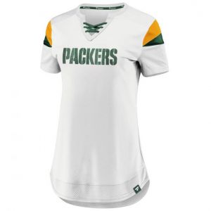 Packers Women's White Athena Draft Me Fashion Top