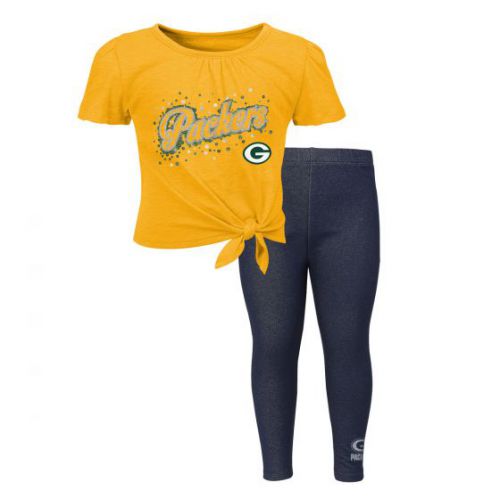 Packers Preschool Girl's Heart in the Game Leggings Set