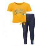 Packers Preschool Girl's Heart in the Game Leggings Set