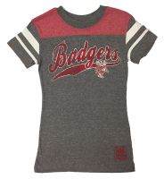 Badgers Girl's Tri-blend Her Varsity Top