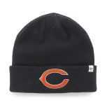 Bears Mens Navy Raised Cuff Knit Hat