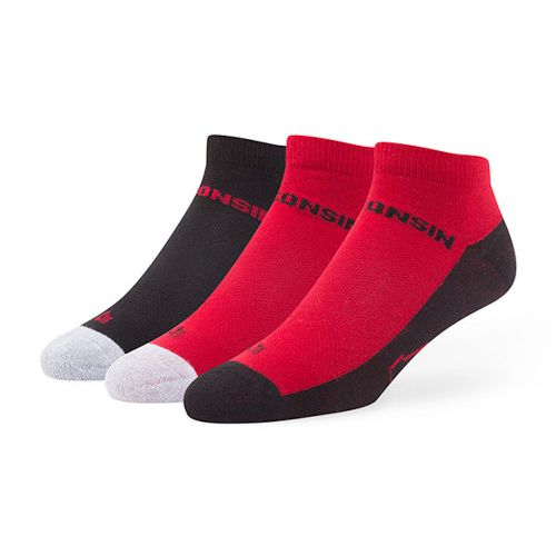 Badgers Rush 3 Pack Low Cut Socks