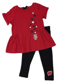 Badgers Infant Shot Put Top and Legging Set