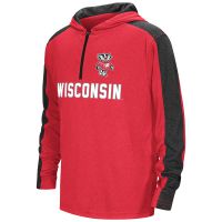 Badgers Youth Hotshot 1/4 Zip Hooded Shirt