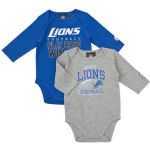 Lions Newborn and Infant Play Hard Long Sleeve Bodysuit Set