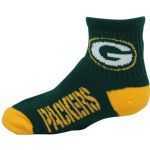 Packers Youth Colorblock Quarter Crew Socks