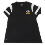 Packer Antigua Womens Black V-neck Top