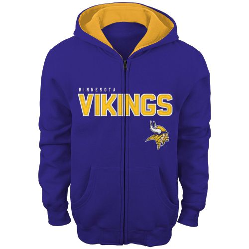 Vikings Youth Purple Full Zip Stated 