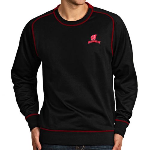Badgers Black Volt Crew Sweatshirt
