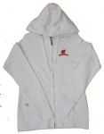 Badgers Women's White Signature Full Zip Hoodie